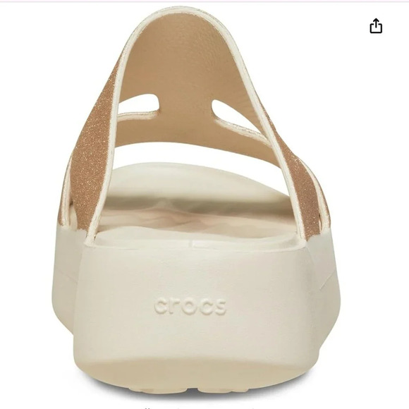 NWT NWT Crocs Getaway Platform H-Strap, Wedge Sandals for Women, stucco, size 4 - Picture 2 of 5